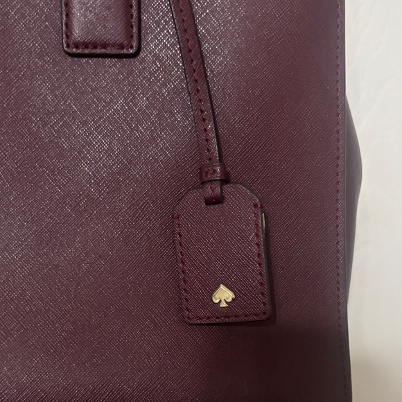 Kate Spade Cameron Street Candace Burgandy Saffiano leatherSatchel Bag - Picture 2 of 13